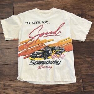 Speedway Racing T-Shirt - Cream